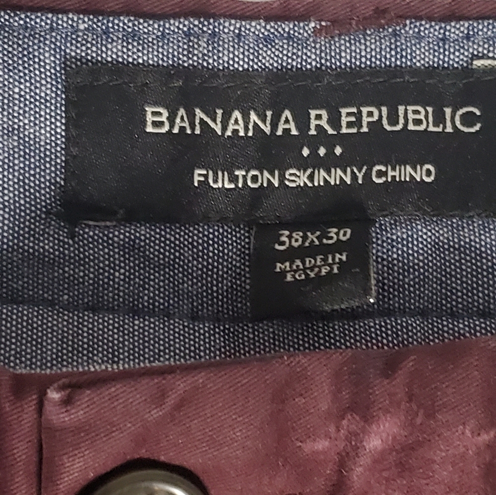 BANANA REPUBLIC Fulton Skinny Chino Mens 38 x 30